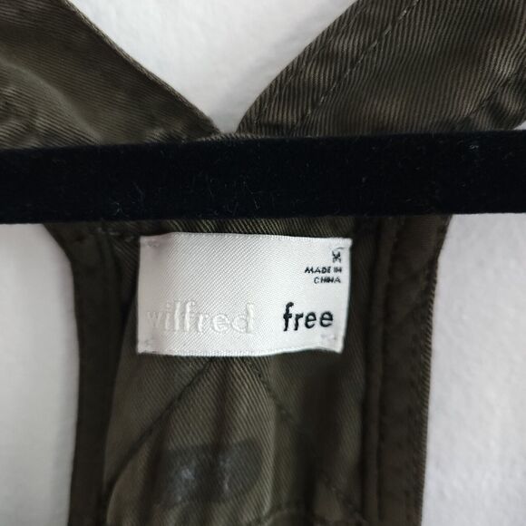 Aritzia Wilfred Free Green Romper Minimalist Jumpsuit Travel Lounge Casual - Picture 7 of 13